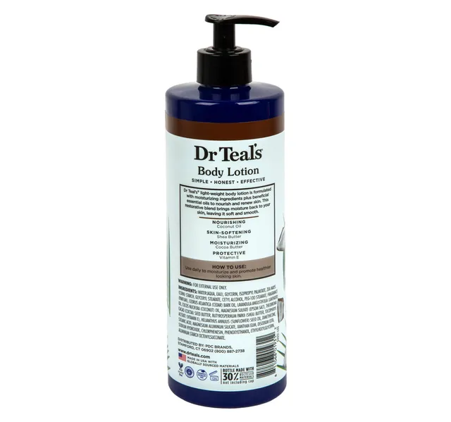 Dr Teal S Moisture Coconut Oil Essential Oils Body Lotion 532 Ml