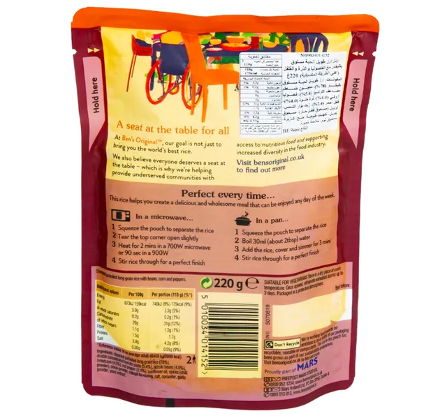 Ben S Original Spicy Mexican Style Rice 220 G