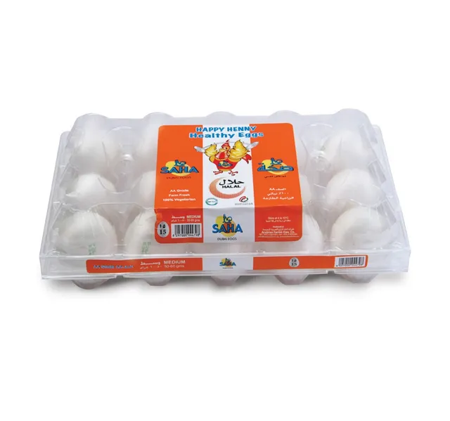 Saha White Brown Eggs Medium 15 Pcs