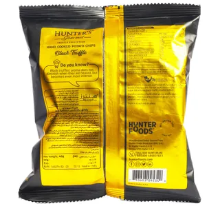 Hunters Gourmet Black Truffle Hand Cooked Potato Chips 40 G