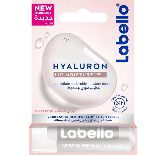 Labello Lip Balm Hyaluron Lip Moisture Plus Sheer Rose