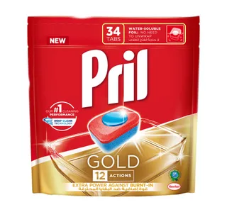 Pril Gold Dishwashing Tabs 34 Pcs 632 G