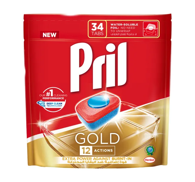Pril Gold Dishwashing Tabs 34 pcs 632 g