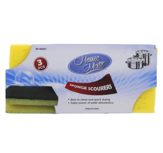 Home Mate Sponge Scourer 3 Pcs