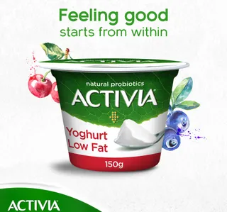 Activia Set Yoghurt Low Fat 150 G