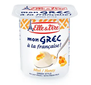 Elle Vire Greek Style Yogurt Honey 125 G