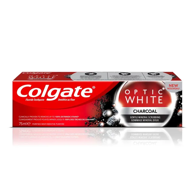 Colgate Toothpaste Optic White Charcoal 75 Ml