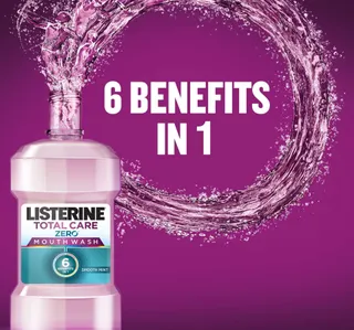 Listerine Mouthwash Total Care Zero Alcohol Smooth Mint 250 Ml