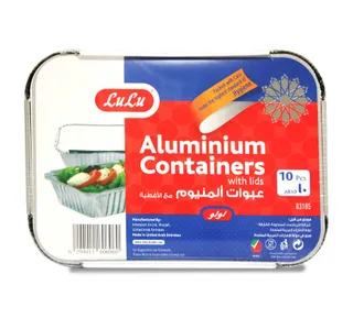 Lulu Aluminium Containers With Lids 10pcs
