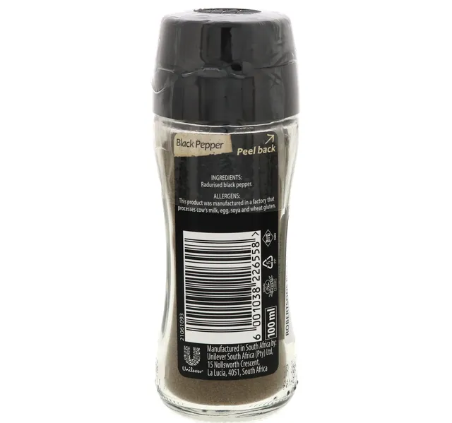 Robertsons Black Pepper Powder 50 g
