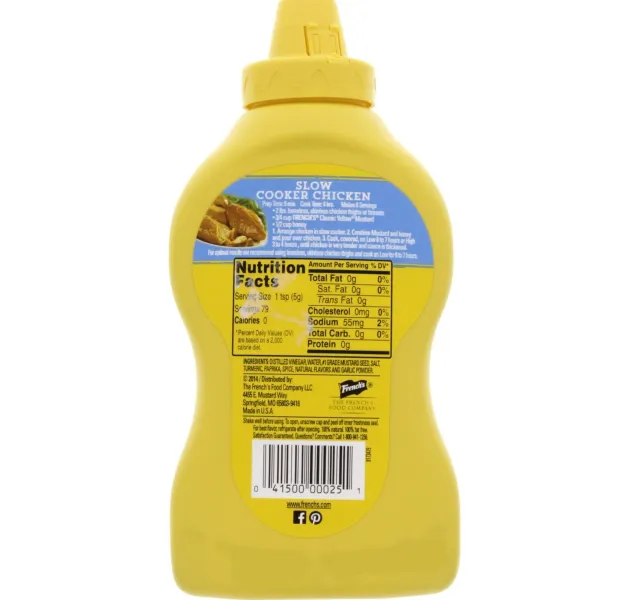 Frenchs Classic Yellow Mustard 396 G