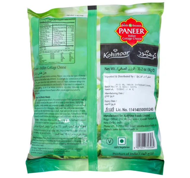 Kohinoor Fresh And Frozen Paneer 1 kg