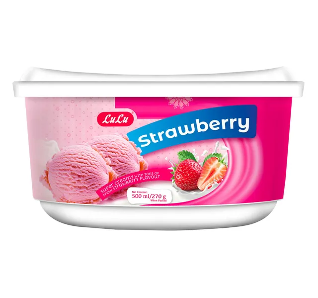 Lulu Strawberry Ice Cream 500 Ml