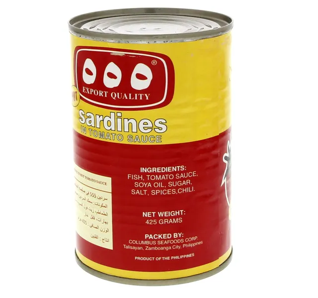 555 Hot Sardines In Tomato Sauce 425 G
