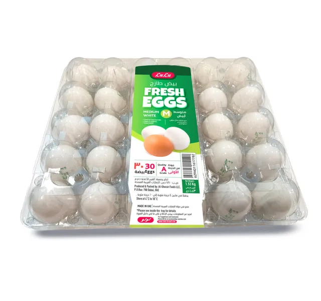 لولو بيض أبيض طازج وسط 30 حبة
