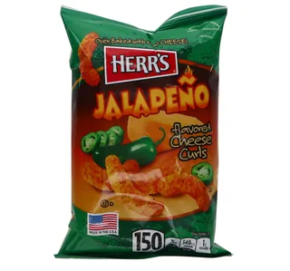 Herrs Jalapeno Flavored Cheese Curls 284 G