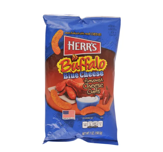 Herrs Buffalo Blue Cheese Curls 1985 G