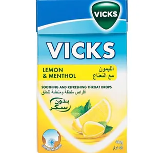 فيكس الليمون مع النعناع أقراص ملطفة ومنعشة للحلق 40 جم