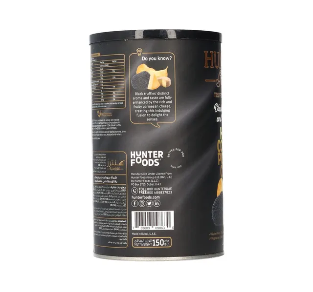 Hunters Gourmet Black Truffle Parmesan Hand Cooked Potato Chips 150 G