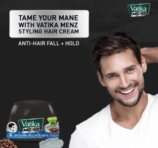 Vatika Menz Anti-Hair Fall with Hold Styling Hair Cream 2 x 140 ml