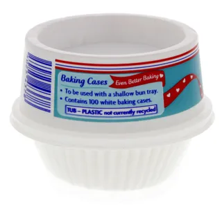 Dr Oetker White Baking Cases 100pcs