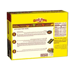 Old El Paso Crunchy Taco Kit Garlic Paprika 308 G