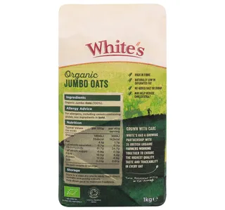 Whites Organic Jumbo Oats 1 Kg