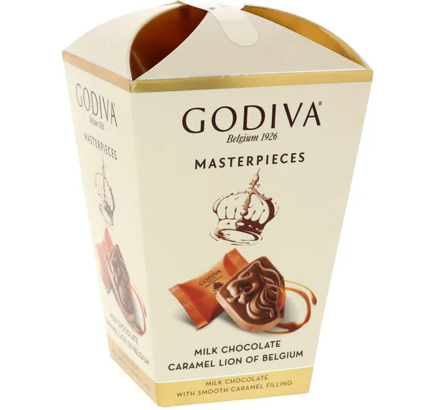 Godiva Masterpieces Milk Chocolate With Smooth Caramel Filling 119 g