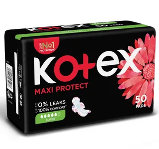 Kotex Maxi Protect Thick Super Size Sanitary Pads with Wings 50pcs