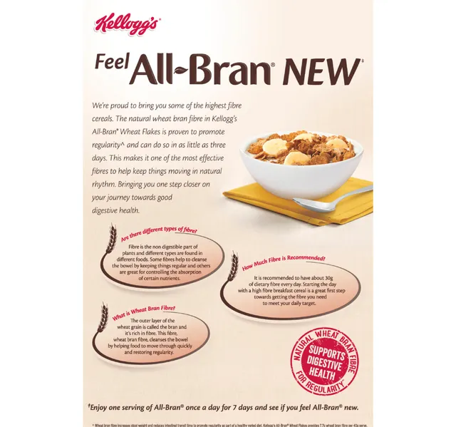 Kelloggs All Bran Wheat Flakes 330 G