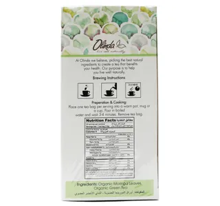 Olinda Organic Moringa With Green Tea 25 Teabags