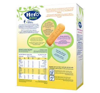 Hero Baby Biscuits Banana From 6 Months 180 G