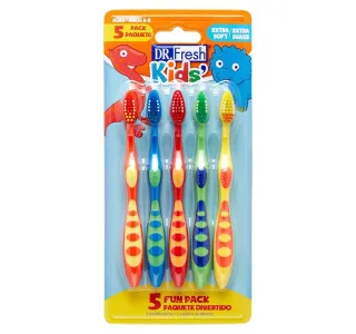 Dr Fresh Kids Mix Toothbrush Blister Extra Soft 5 Pcs