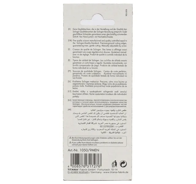Titania Scissor 1050/9 1 pc