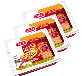 Lulu Chicken Franks Hot Spicy 3 340 G