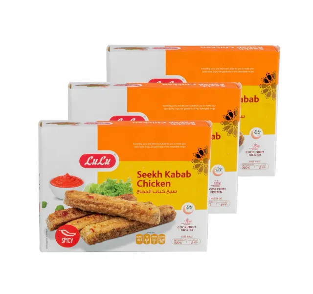 Lulu Seekh Kabab Chicken Spicy 3 320 G