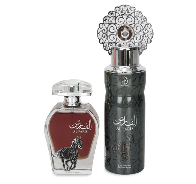 Arabiyat Perfume Edp Al Faris 100 Ml Perfume Deo Spray 200 Ml