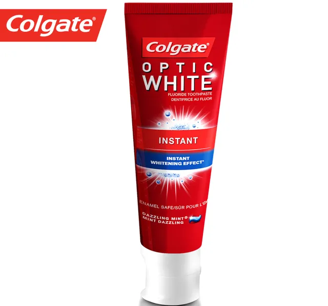Colgate Fluoride Toothpaste Optic White Instant 75 Ml