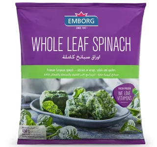 Emborg Whole Leaf Spinach 450 G