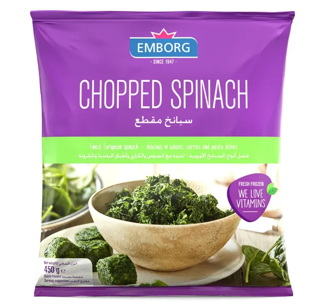 Emborg Chopped Spinach 450 G
