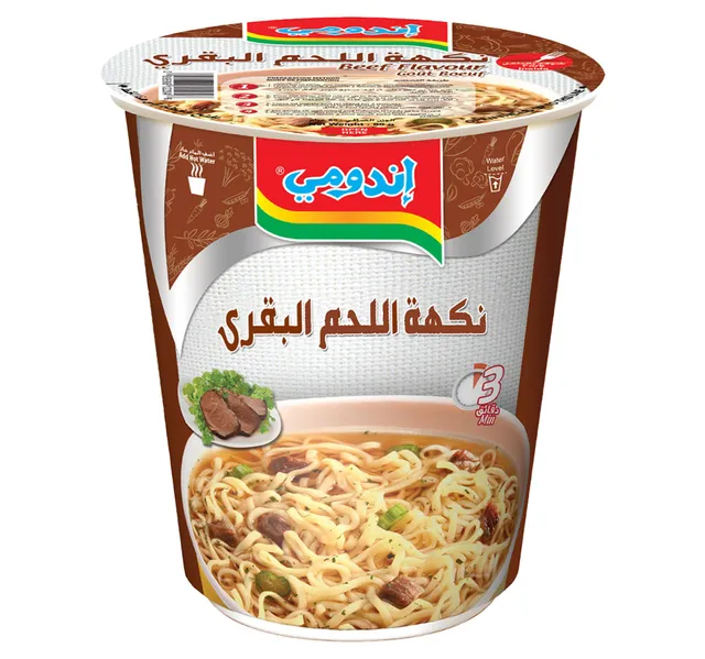 Indomie Beef Flavour Instant Cup Noodles 60 G