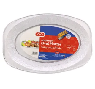 Lulu Aluminium Oval Platter Large 5 Pcs