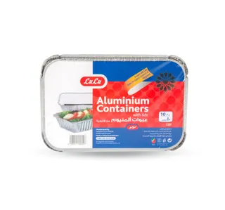 Lulu Aluminium Containers With Lids 10pcs