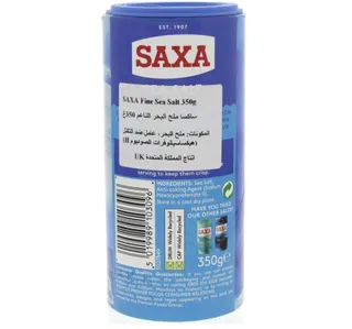 Saxa Fine Sea Salt 350 G