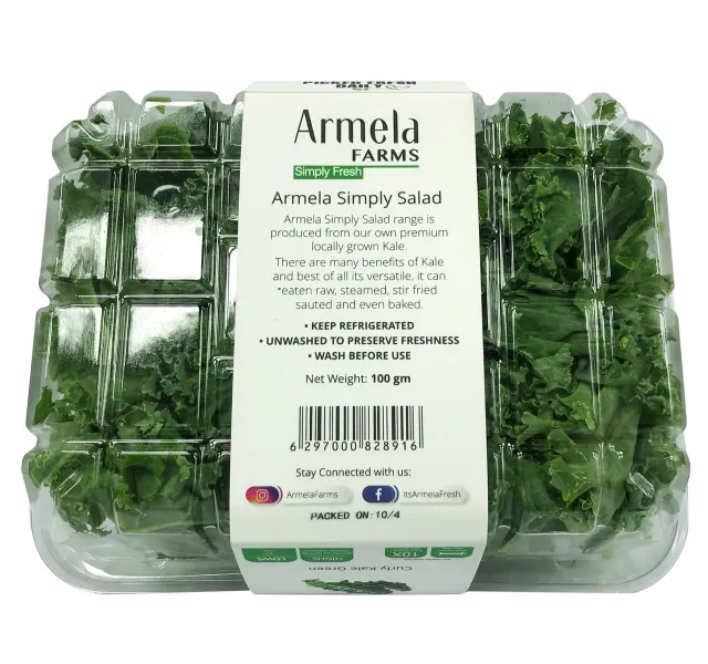 Fresh Chopped Green Kale 1 Pkt