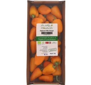 Organic Baby Capsicum Orange 1 Pkt