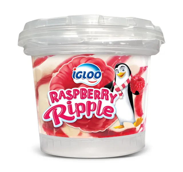 Igloo Ice Cream Cup Raspberry Ripple 150 Ml