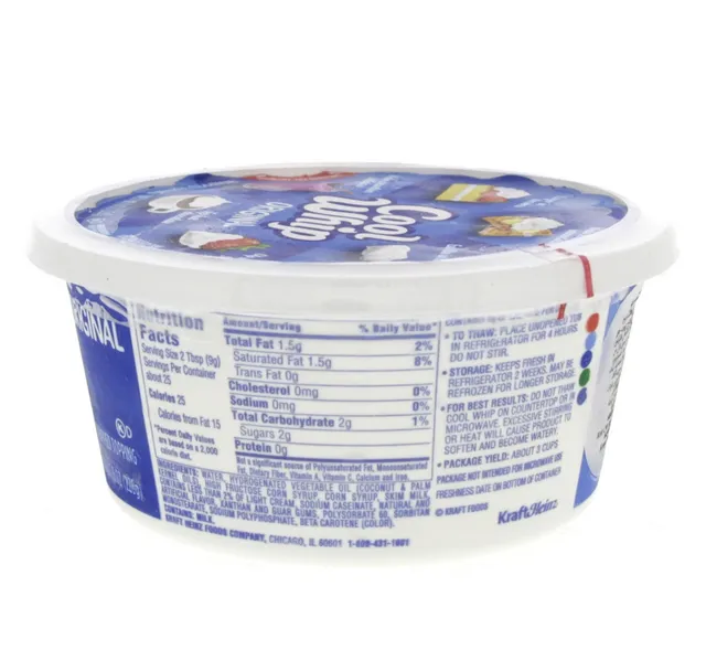 Kraft Cool Whipped Topping Original 226 G