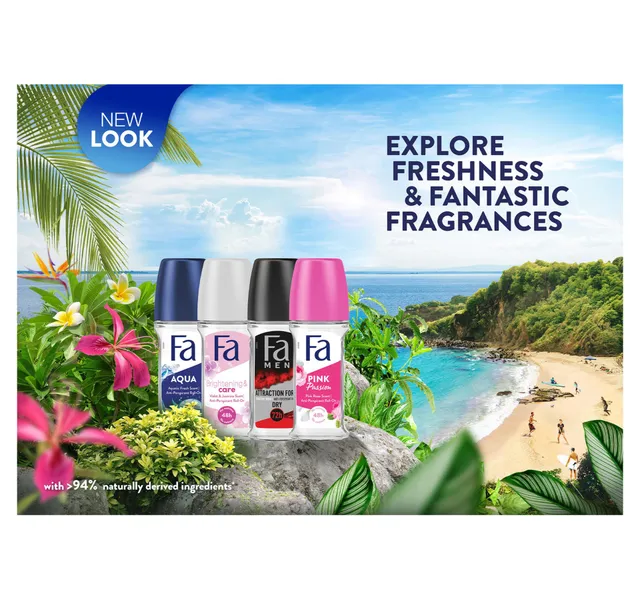 Fa Aqua Anti-Perspirant Roll On 2 x 50 ml