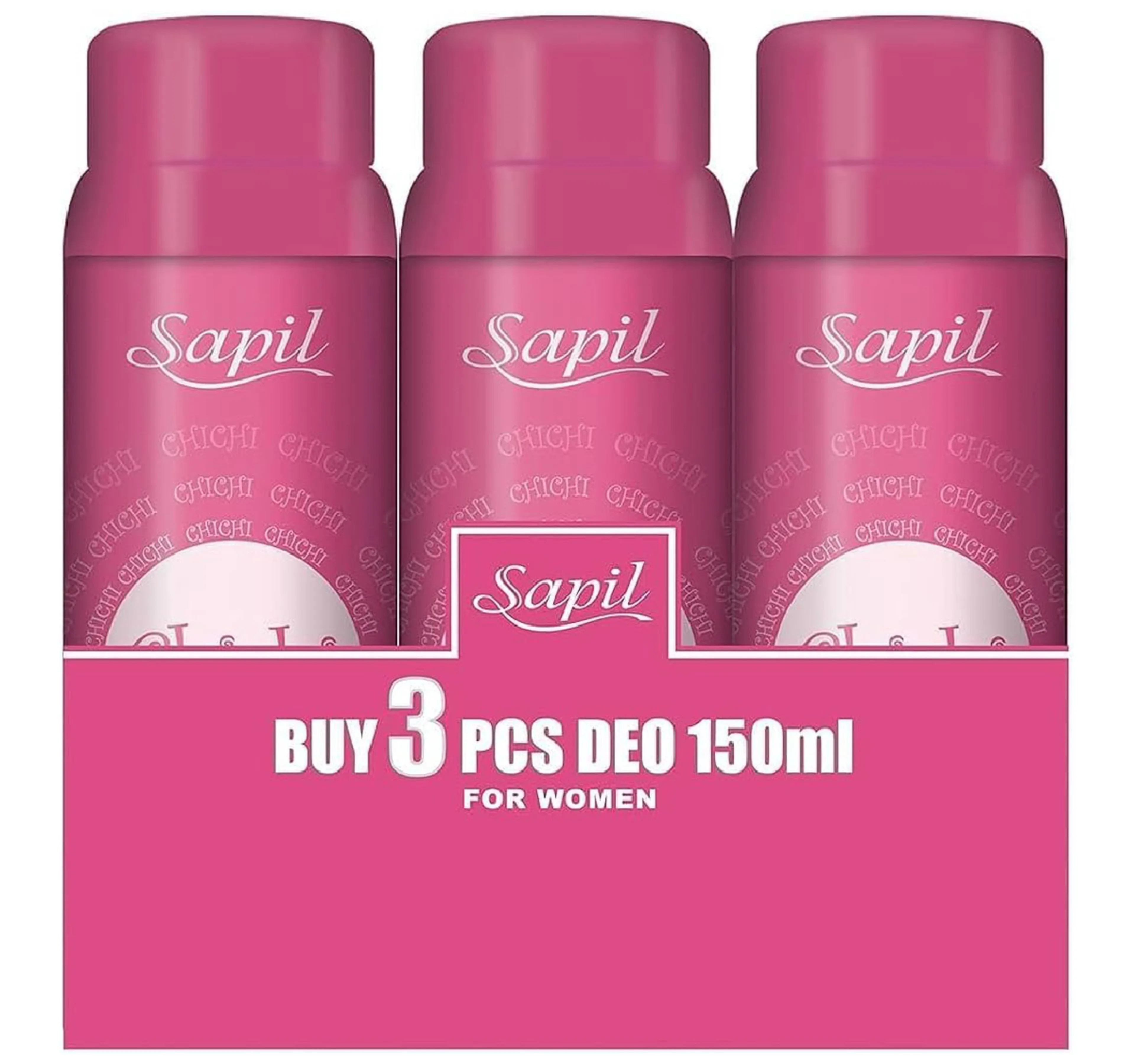 Sapil Chichi Perfumed Deodorant Spray For Women Value Pack 3 150 Ml